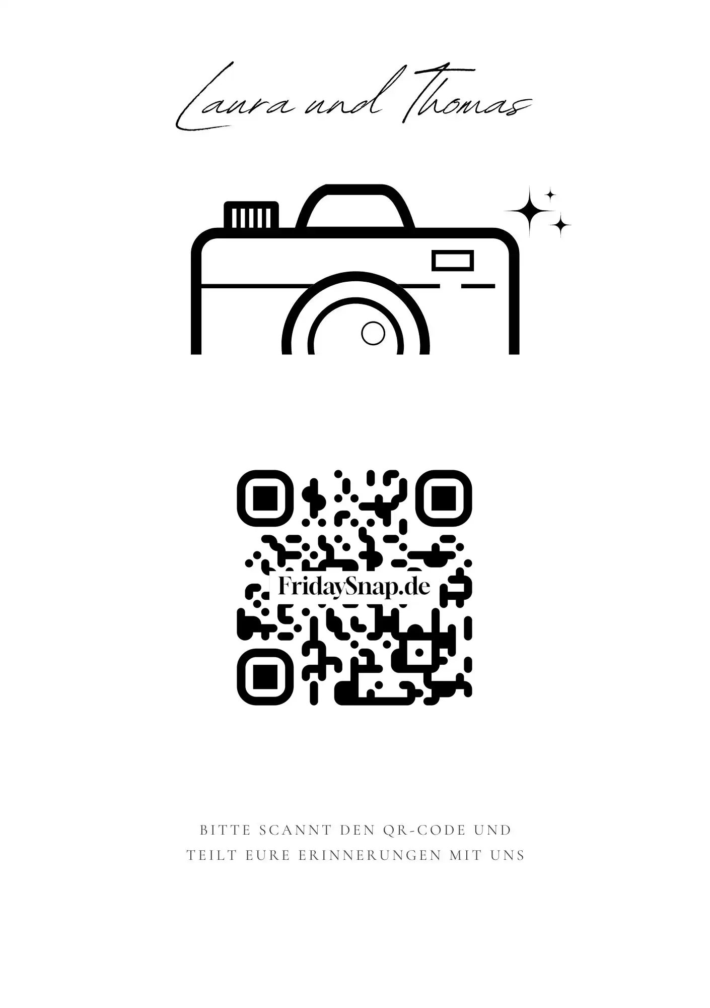 QR-Code Vorlage 4 Schwarz-Weiss